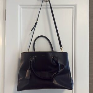 Ralph Lauren Black Leather Tote